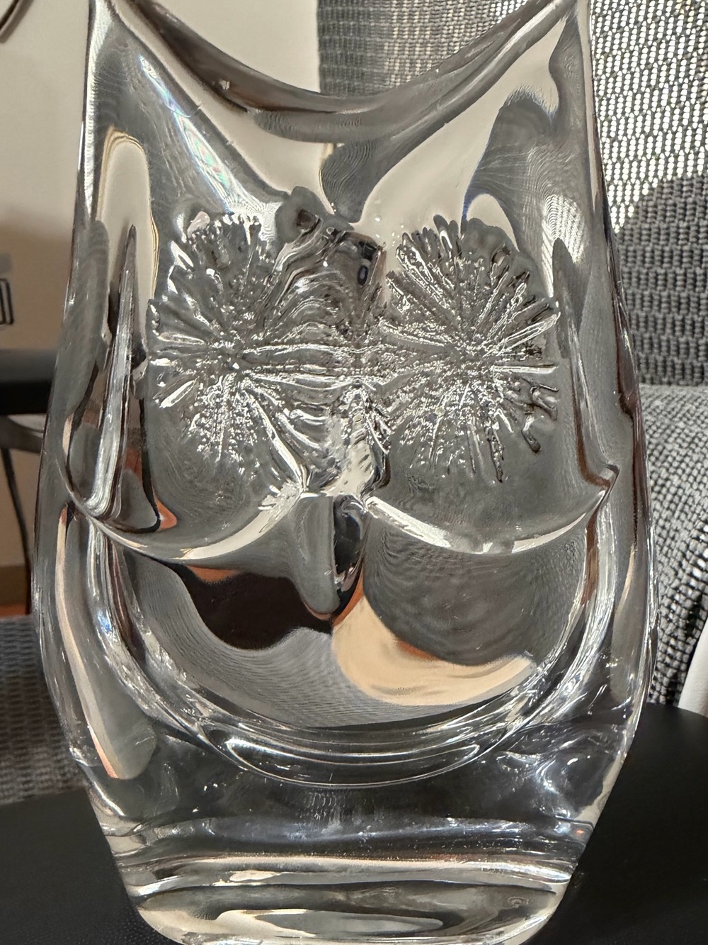 Authentic Daum France Signed  Crystal Owl